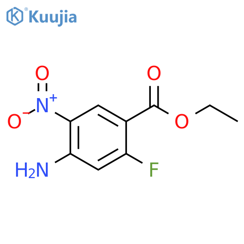Benzoic acid, 4-amino-2-fluoro-5-nitro-, ethyl ester structure
