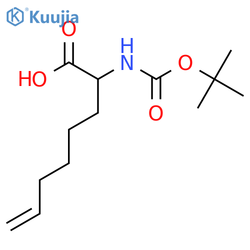 (R)-N-Boc-2-(5'-hexyl)glycine structure