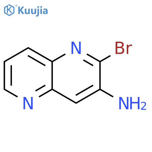 2-Bromo-1,5-naphthyridin-3-amine structure