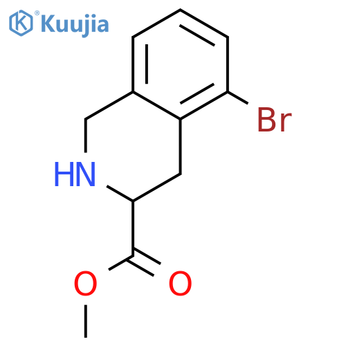 methyl 5-bromo-1,2,3,4-tetrahydroisoquinoline-3-carboxylate structure