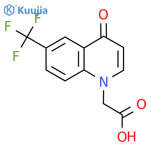 2-(4-Oxo-6-(trifluoromethyl)quinolin-1(4H)-yl)acetic acid structure