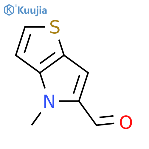 4-Methyl-4H-thieno3,2-bpyrrole-5-carbaldehyde structure