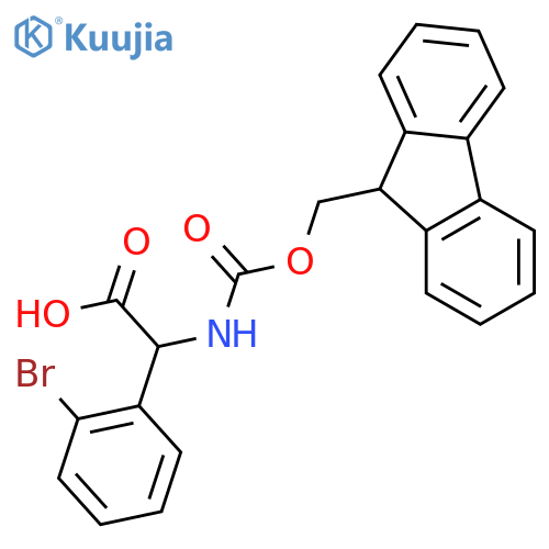 Fmoc-DL-(2-bromophenyl)glycine structure