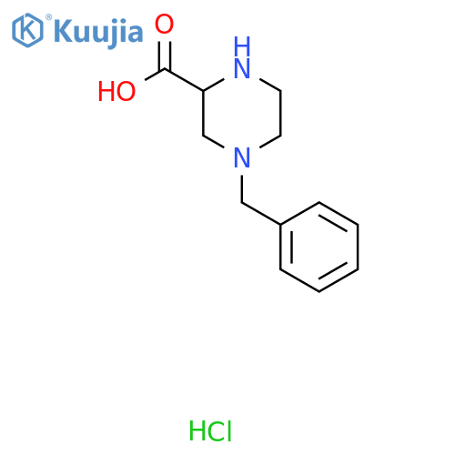 4-Benzylpiperazine-2-carboxylic acid hydrochloride structure