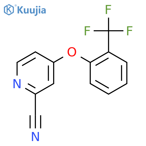 4-(2-Trifluoromethylphenoxy)pyridine-2-carbonitrile structure