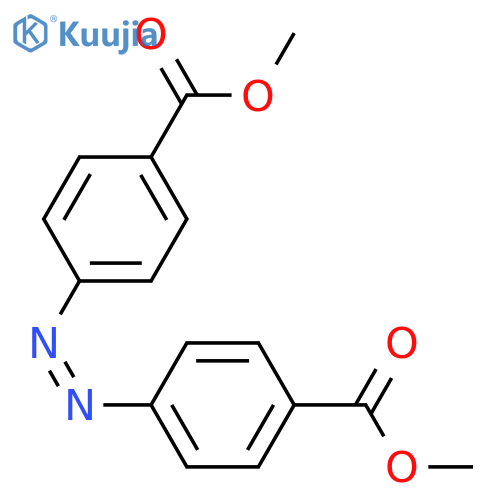 Benzoic acid, 4,4'-(1E)-azobis-, dimethyl ester (9CI) structure