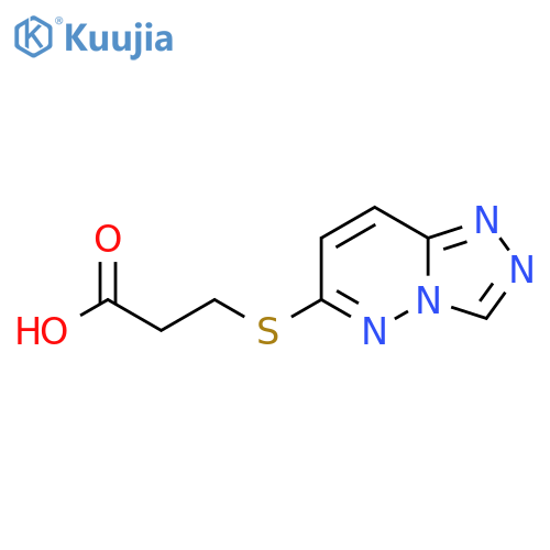3-([1,2,4]Triazolo[4,3-b]pyridazin-6-ylthio)propanoic acid structure