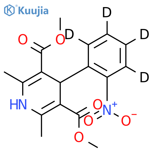 Nifedipine-d4 (2-nitrophenyl-d4) structure