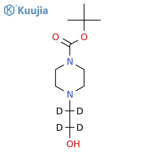 1,1-Dimethylethyl 4-(2-Hydroxyethyl)piperazine-1-carboxylate-d4 structure