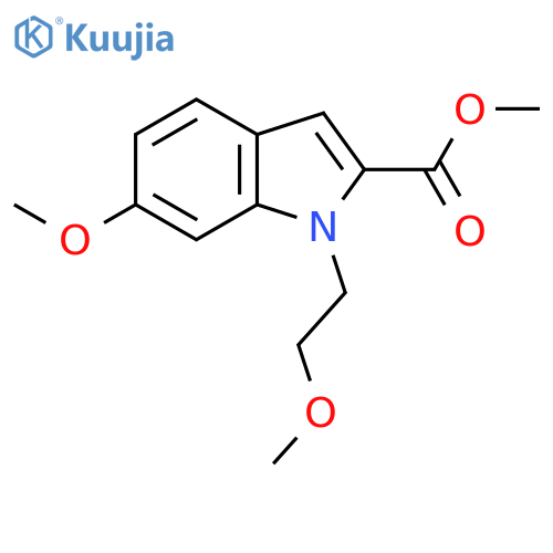 methyl 6-methoxy-1-(2-methoxyethyl)-1H-indole-2-carboxylate structure
