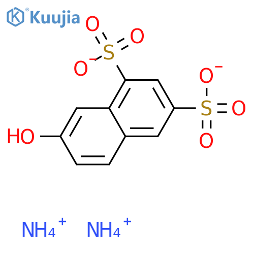 1,3-Naphthalenedisulfonic acid, 7-hydroxy-, ammonium salt (1:2) structure