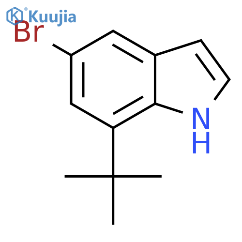 7-tert-Butyl-5-bromo-1H-indole structure