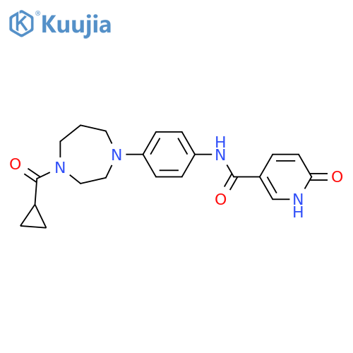 N-4-(4-cyclopropanecarbonyl-1,4-diazepan-1-yl)phenyl-6-oxo-1,6-dihydropyridine-3-carboxamide structure