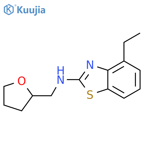 4-ethyl-N-[(oxolan-2-yl)methyl]-1,3-benzothiazol-2-amine structure