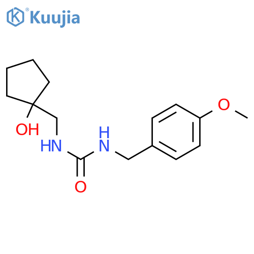 3-[(1-hydroxycyclopentyl)methyl]-1-[(4-methoxyphenyl)methyl]urea structure