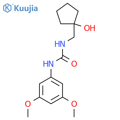 1-(3,5-dimethoxyphenyl)-3-(1-hydroxycyclopentyl)methylurea structure