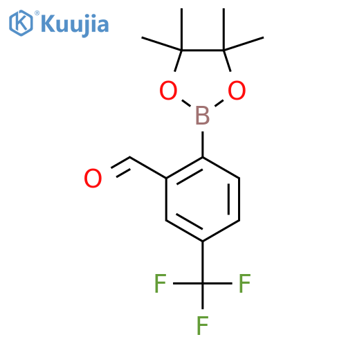 2-Formyl-4-(trifluoromethyl)phenylboronic acid pinacol ester structure