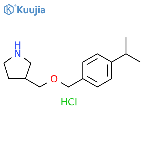 3-{(4-Isopropylbenzyl)oxymethyl}pyrrolidine Hydrochloride structure