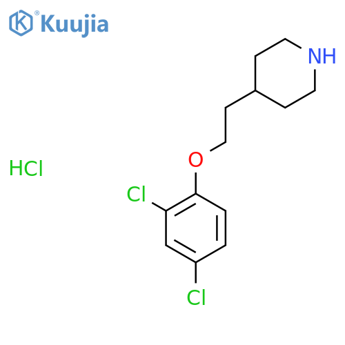 4-2-(2,4-Dichlorophenoxy)ethylpiperidinehydrochloride structure