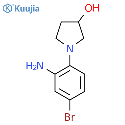 1-(2-Amino-4-bromophenyl)-3-pyrrolidinol structure