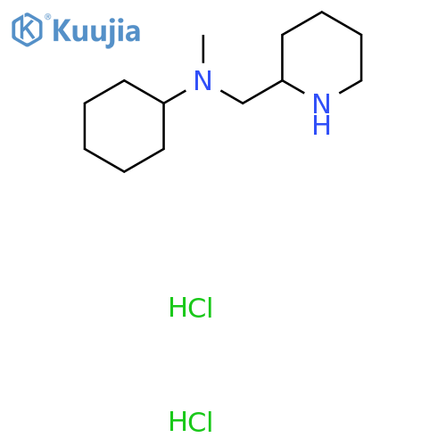 N-Methyl-N-(2-piperidinylmethyl)cyclohexanaminedihydrochloride structure