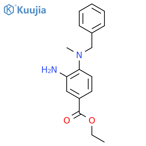 Ethyl 3-amino-4-benzyl(methyl)aminobenzoate structure