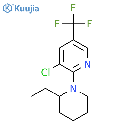 3-Chloro-2-(2-ethyl-1-piperidinyl)-5-(trifluoromethyl)pyridine structure