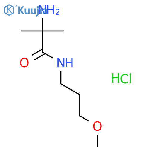 2-Amino-N-(3-methoxypropyl)-2-methylpropanamidehydrochloride structure