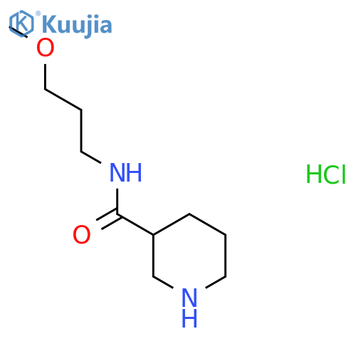 N-(3-Methoxypropyl)-3-piperidinecarboxamide hydrochloride structure