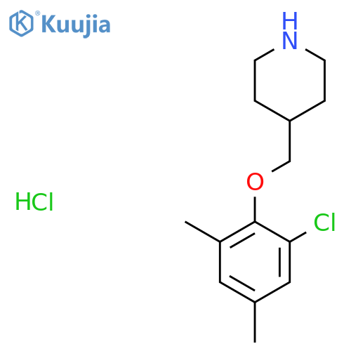 4-(2-Chloro-4,6-dimethylphenoxy)methyl-piperidine hydrochloride structure