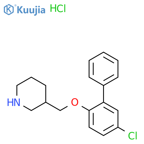 5-Chloro1,1'-biphenyl-2-yl 3-piperidinylmethylether hydrochloride structure