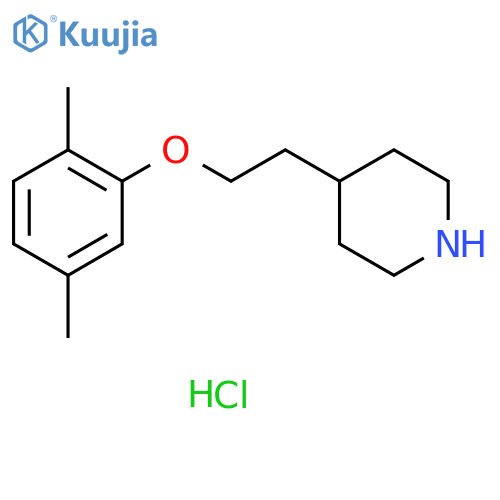4-2-(2,5-Dimethylphenoxy)ethylpiperidine Hydrochloride structure