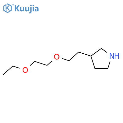 3-[2-(2-Ethoxyethoxy)ethyl]pyrrolidine structure