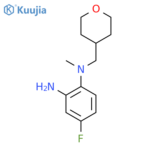 4-Fluoro-N~1~-methyl-N~1~-(tetrahydro-2H-pyran-4-ylmethyl)-1,2-benzenediamine structure