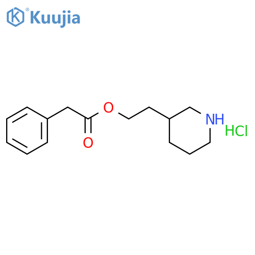 2-(3-Piperidinyl)ethyl 2-phenylacetatehydrochloride structure