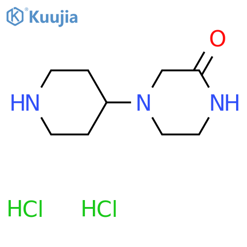 4-(piperidin-4-yl)piperazin-2-one dihydrochloride structure