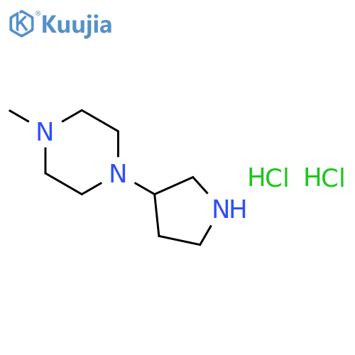 1-Methyl-4-(3-pyrrolidinyl)piperazinedihydrochloride structure