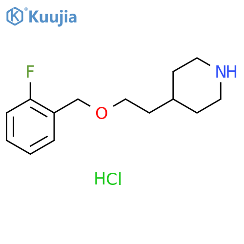 4-{2-(2-Fluorobenzyl)oxyethyl}piperidine Hydrochloride structure