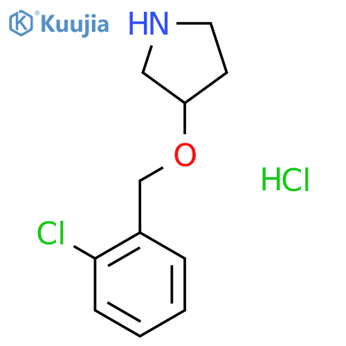 3-[(2-Chlorobenzyl)oxy]pyrrolidine hydrochloride structure