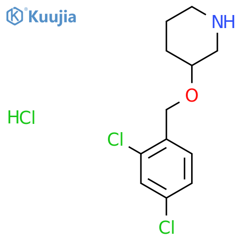 3-(2,4-Dichlorobenzyl)oxypiperidinehydrochloride structure