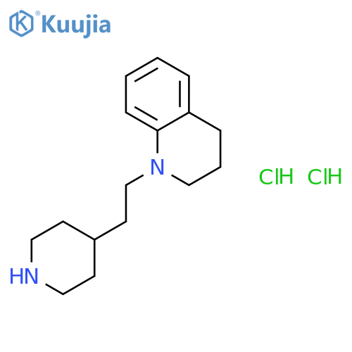 1-2-(4-Piperidinyl)ethyl-1,2,3,4-tetrahydroquinoline dihydrochloride structure