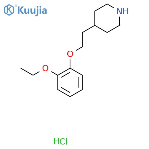 4-2-(2-Ethoxyphenoxy)ethylpiperidinehydrochloride structure