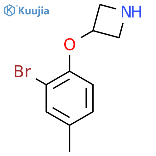 3-(2-Bromo-4-methylphenoxy)azetidine structure