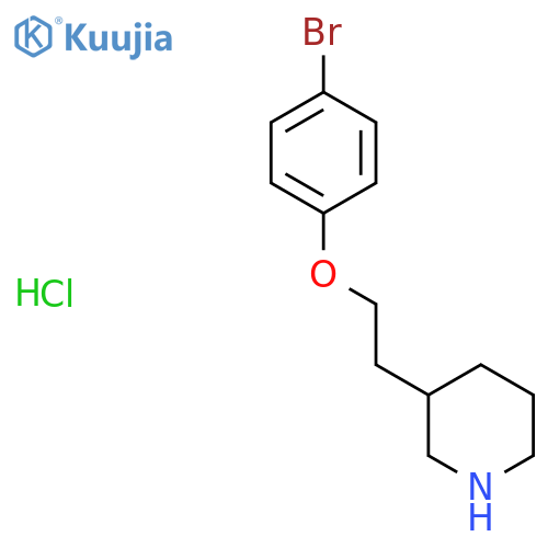 3-2-(4-Bromophenoxy)ethylpiperidinehydrochloride structure