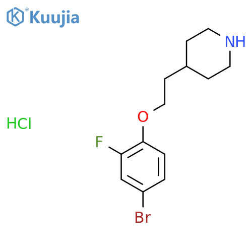 4-2-(4-Bromo-2-fluorophenoxy)ethylpiperidinehydrochloride structure