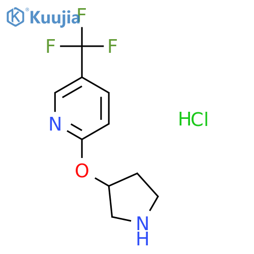 2-(Pyrrolidin-3-yloxy)-5-(trifluoromethyl)pyridine hydrochloride structure