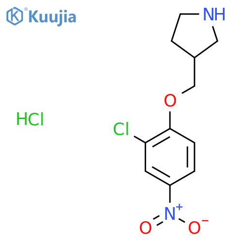 3-(2-Chloro-4-nitrophenoxy)methylpyrrolidinehydrochloride structure