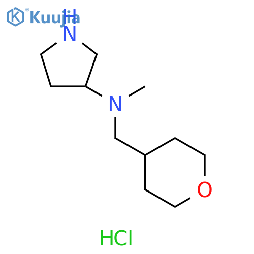 N-Methyl-N-(tetrahydro-2H-pyran-4-ylmethyl)-3-pyrrolidinamine dihydrochloride structure