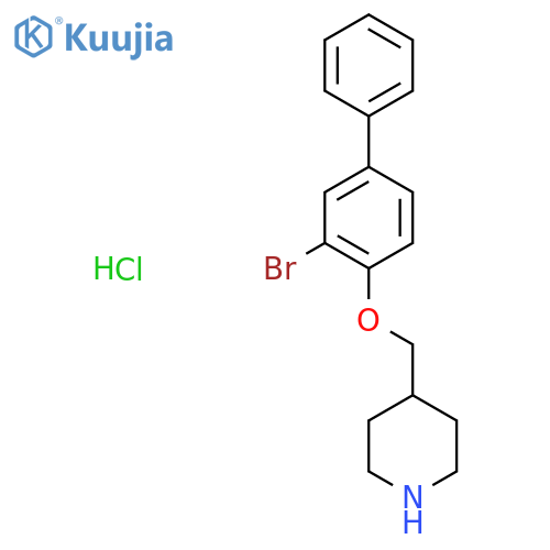 4-{(3-Bromo1,1'-biphenyl-4-yl)oxy-methyl}piperidine hydrochloride structure