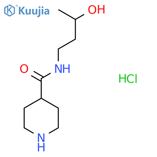 N-(3-Hydroxybutyl)-4-piperidinecarboxamide hydrochloride structure